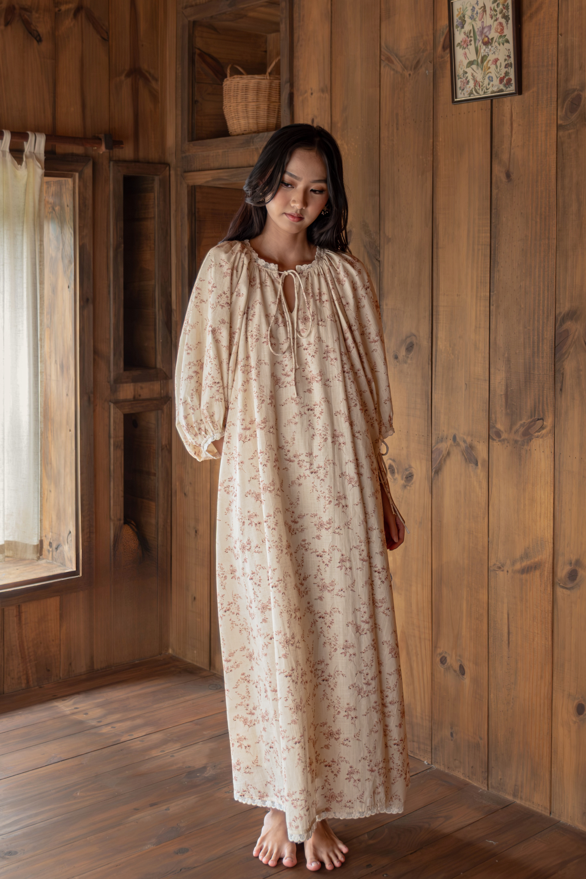 The Darlene Dress in Victorian Rose