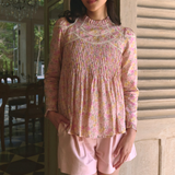 ⁠The Jannah Top in Blush Bloom