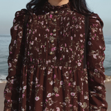 The Symphony Dress in Mahogany Bloom