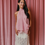 The Dreamgirl Halter Neck Top in Ballerina