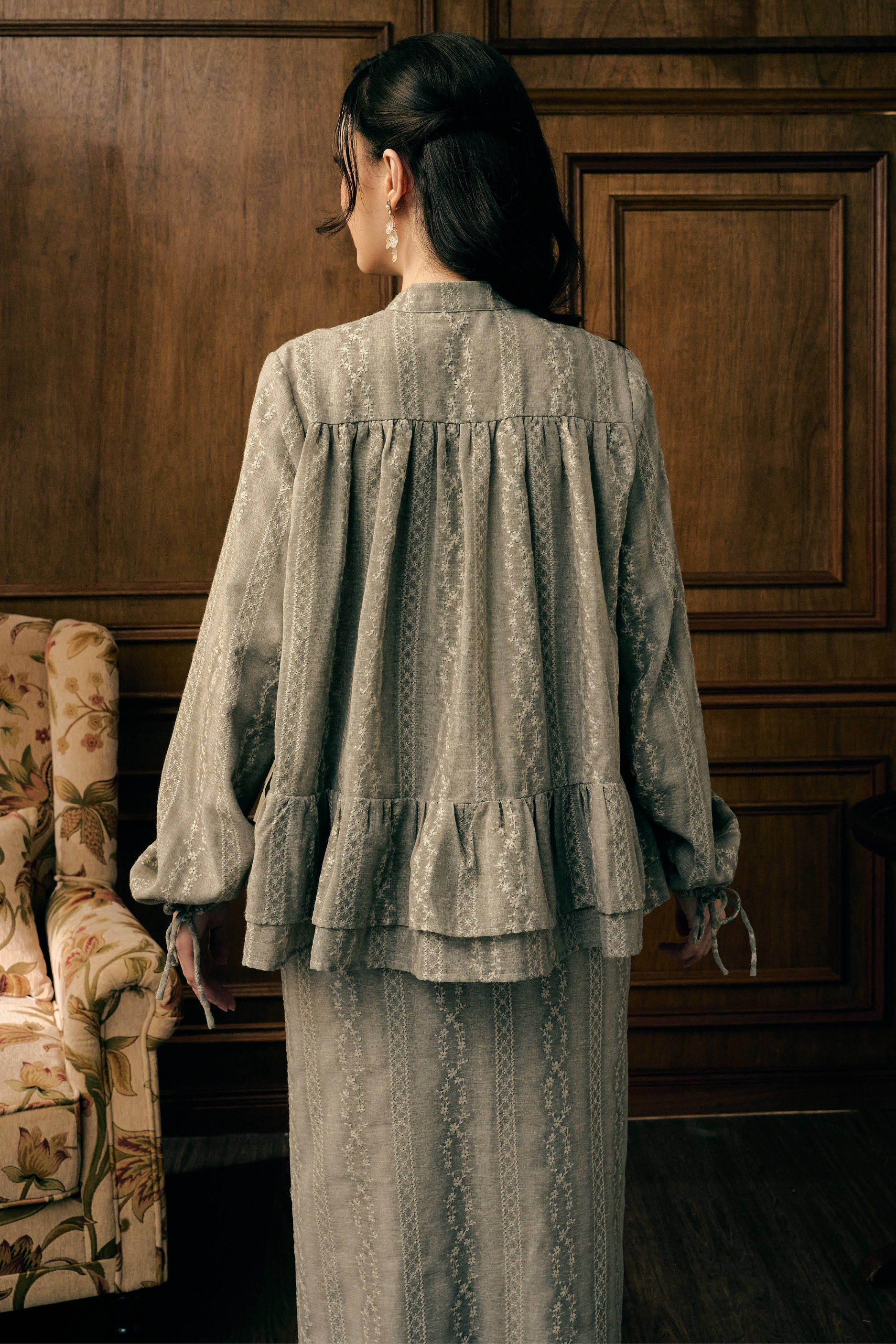 The Charlotte Kurung in Cendre