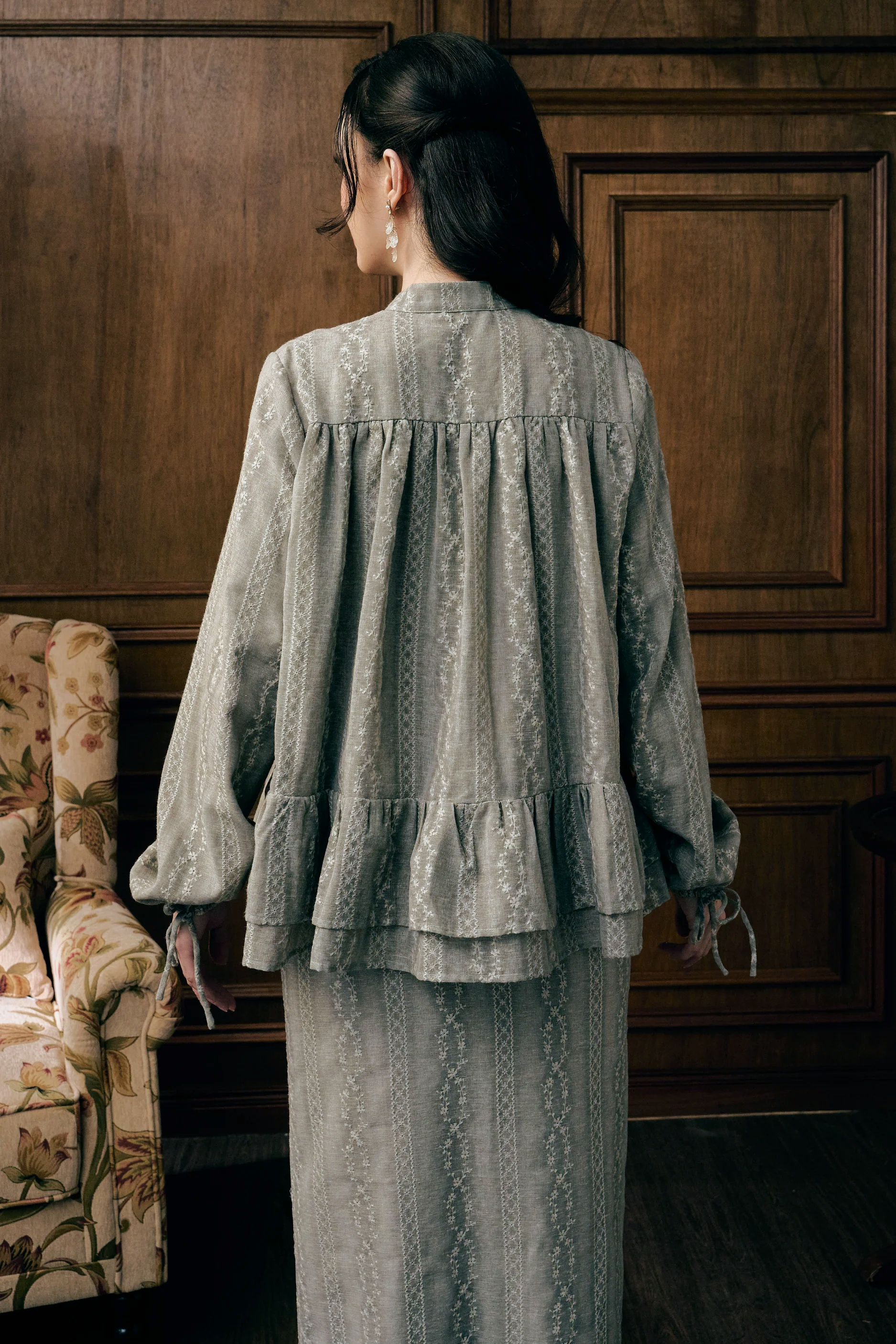 The Charlotte Kurung in Cendre