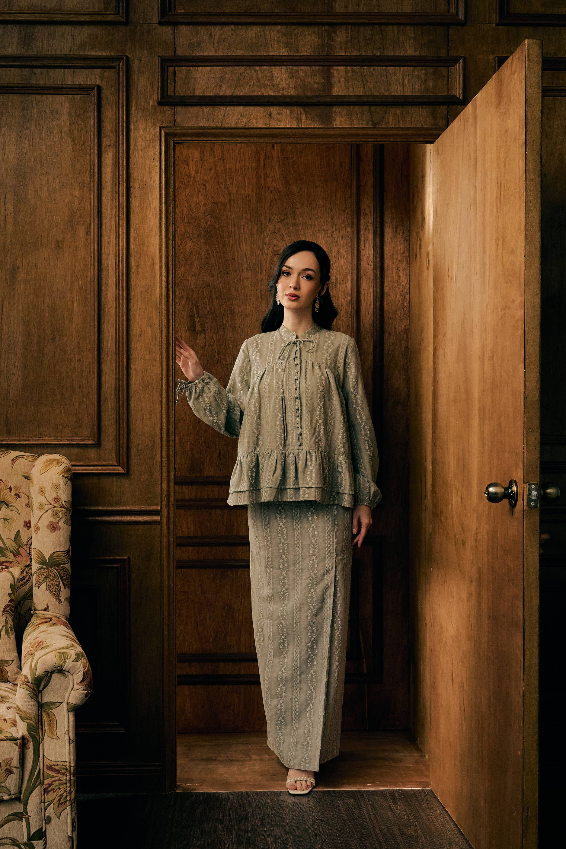 The Charlotte Kurung in Cendre