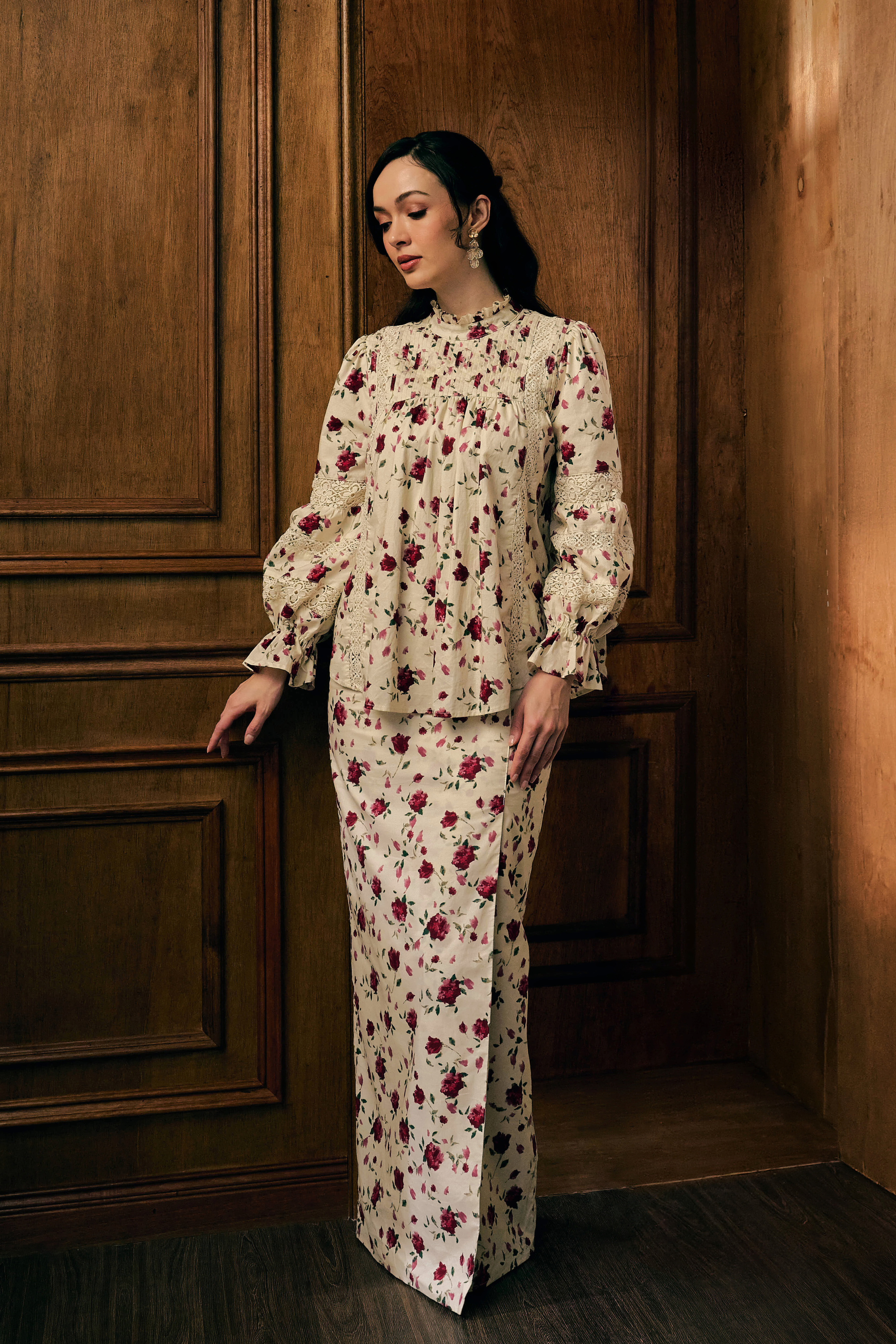 The Solange Kurung in Rouge