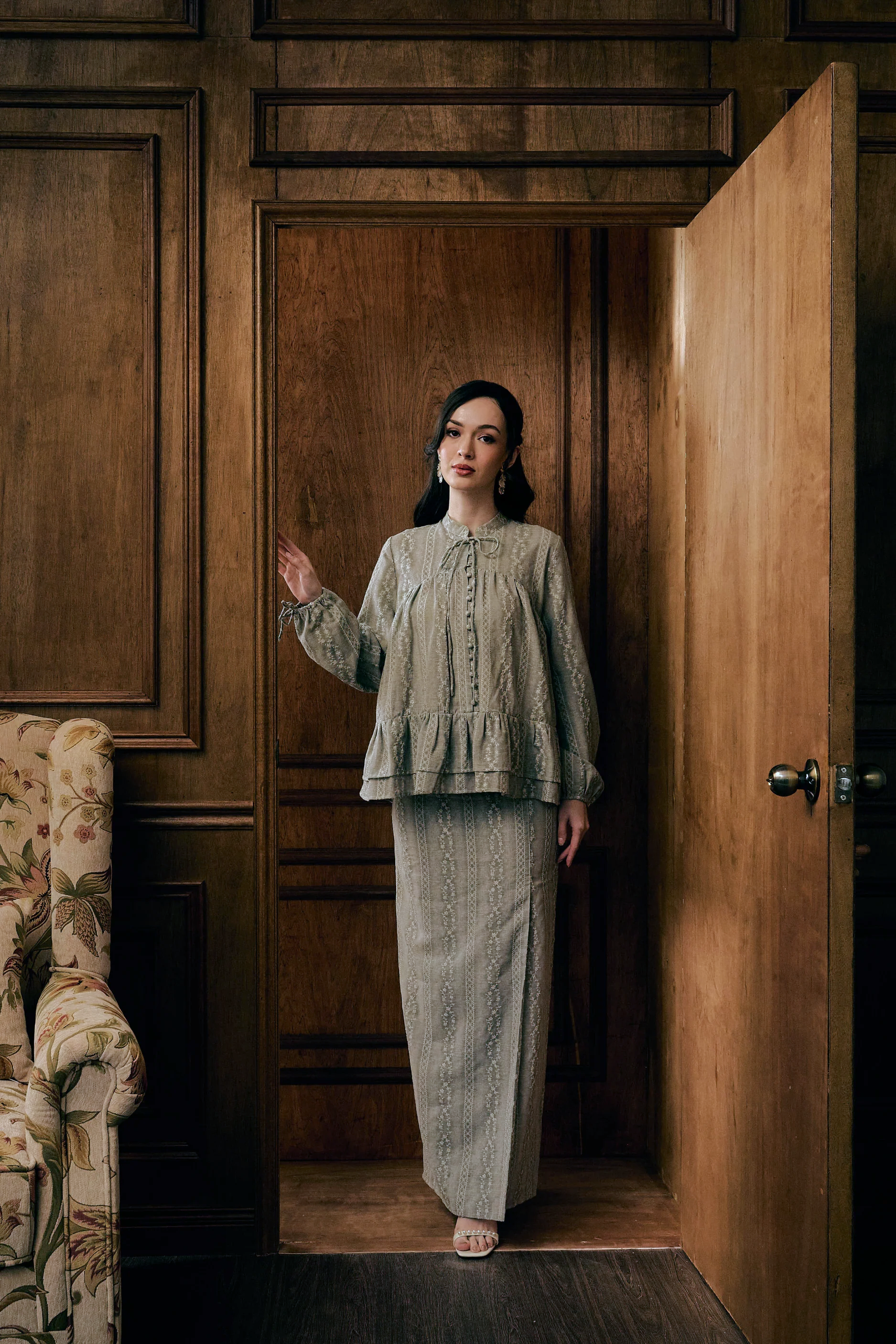 The Charlotte Kurung in Cendre