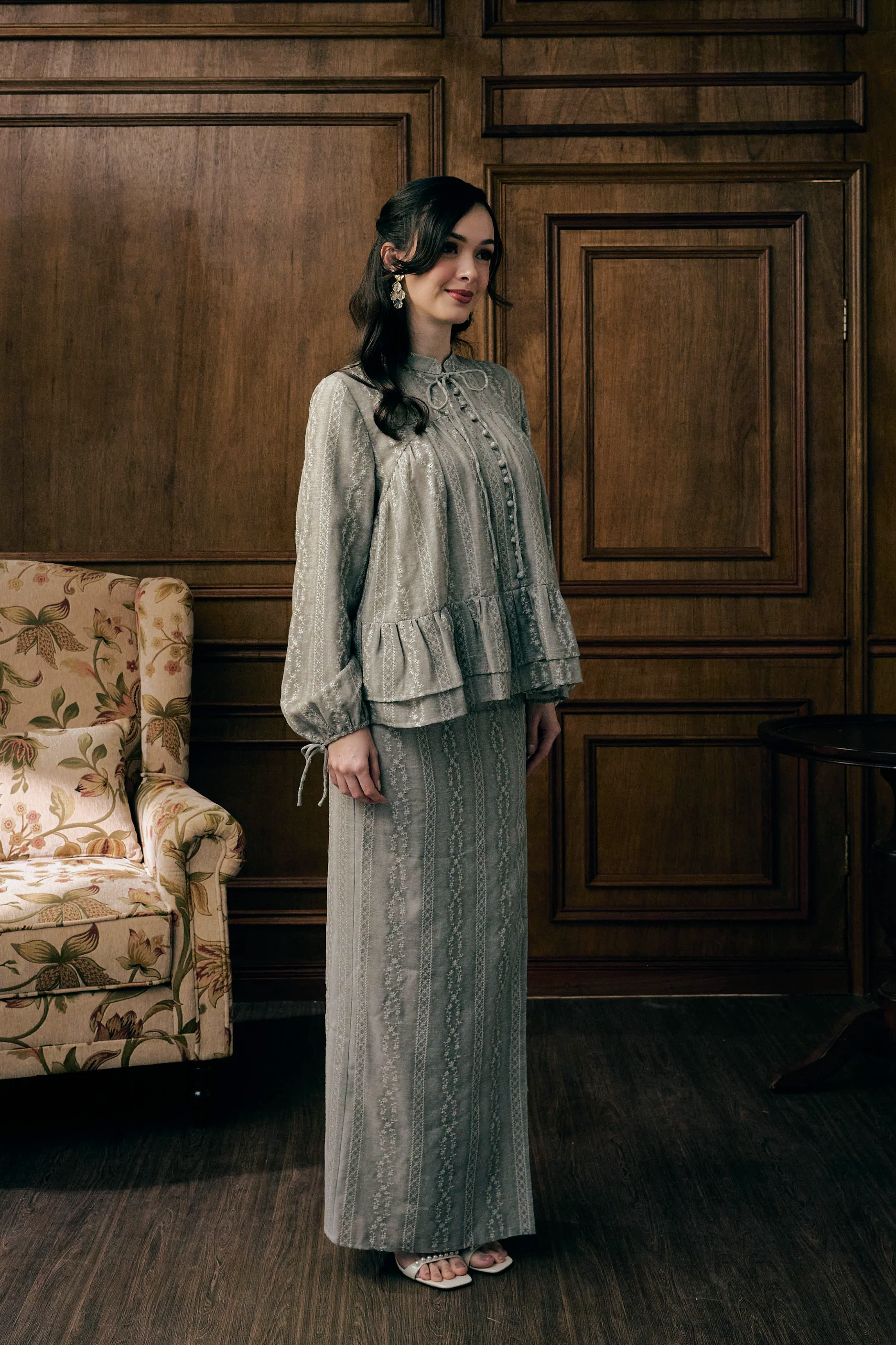 The Charlotte Kurung in Cendre