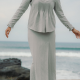 The Mulia Kurung in Grey