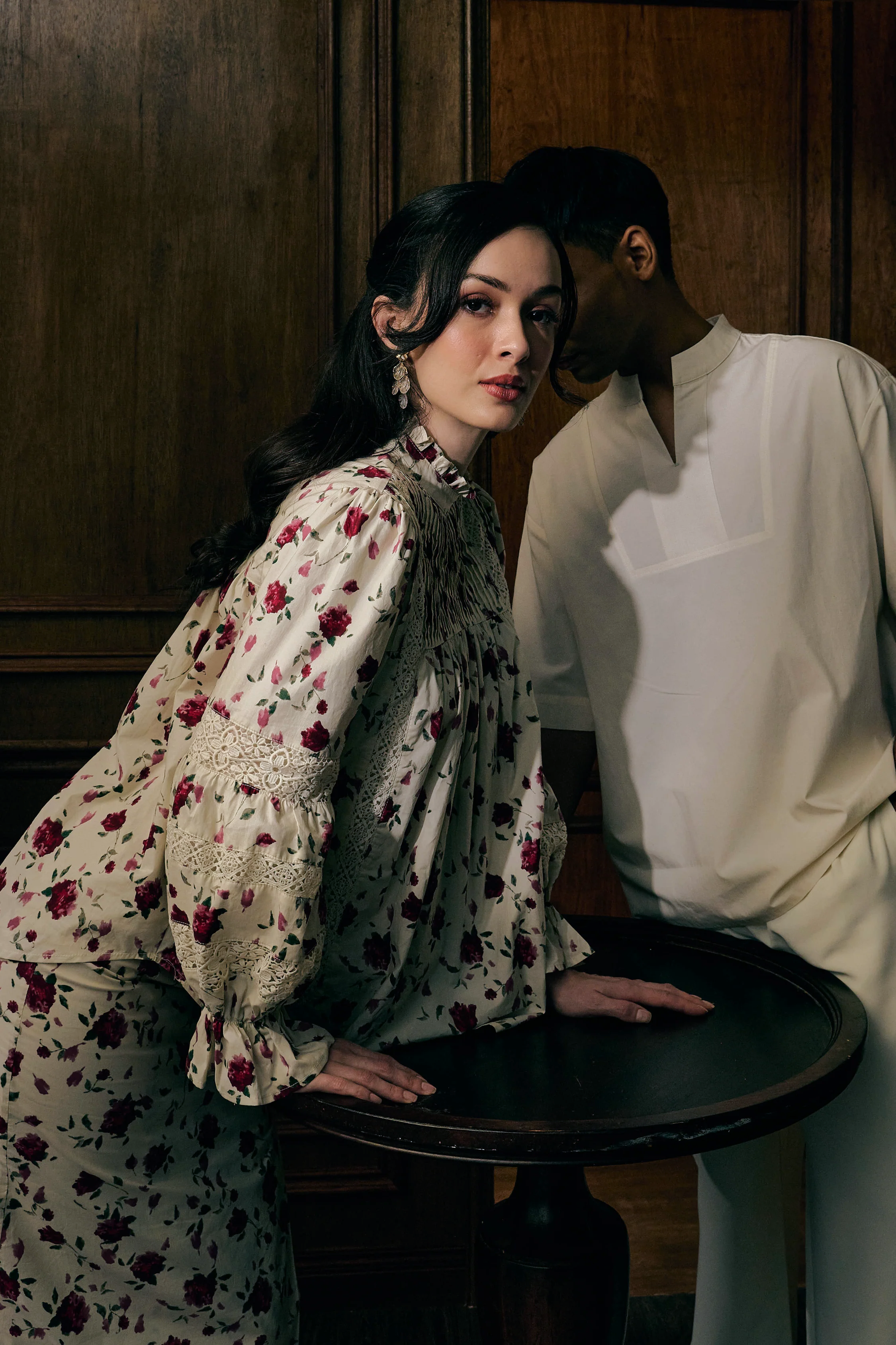 The Solange Kurung in Rouge