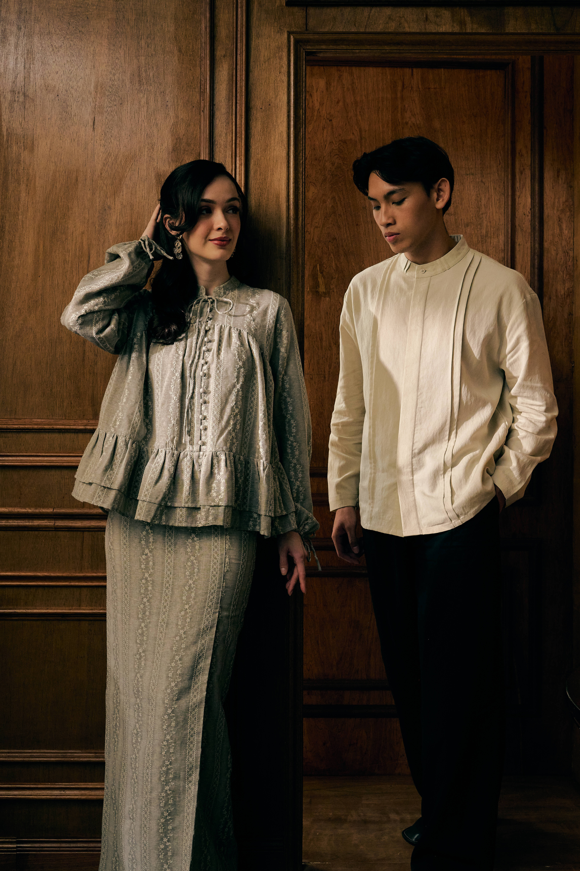 The Charlotte Kurung in Cendre