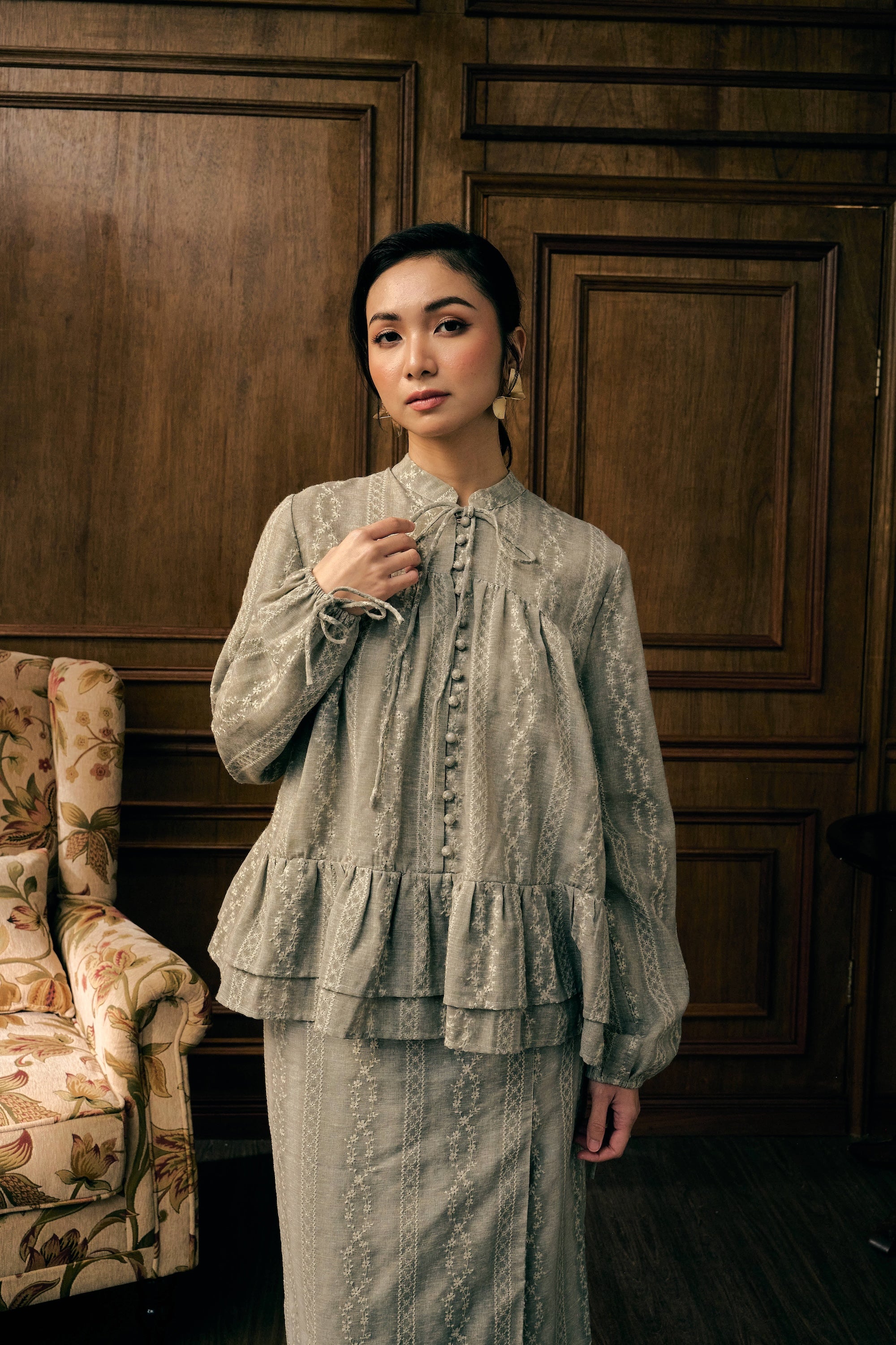 The Charlotte Kurung in Cendre