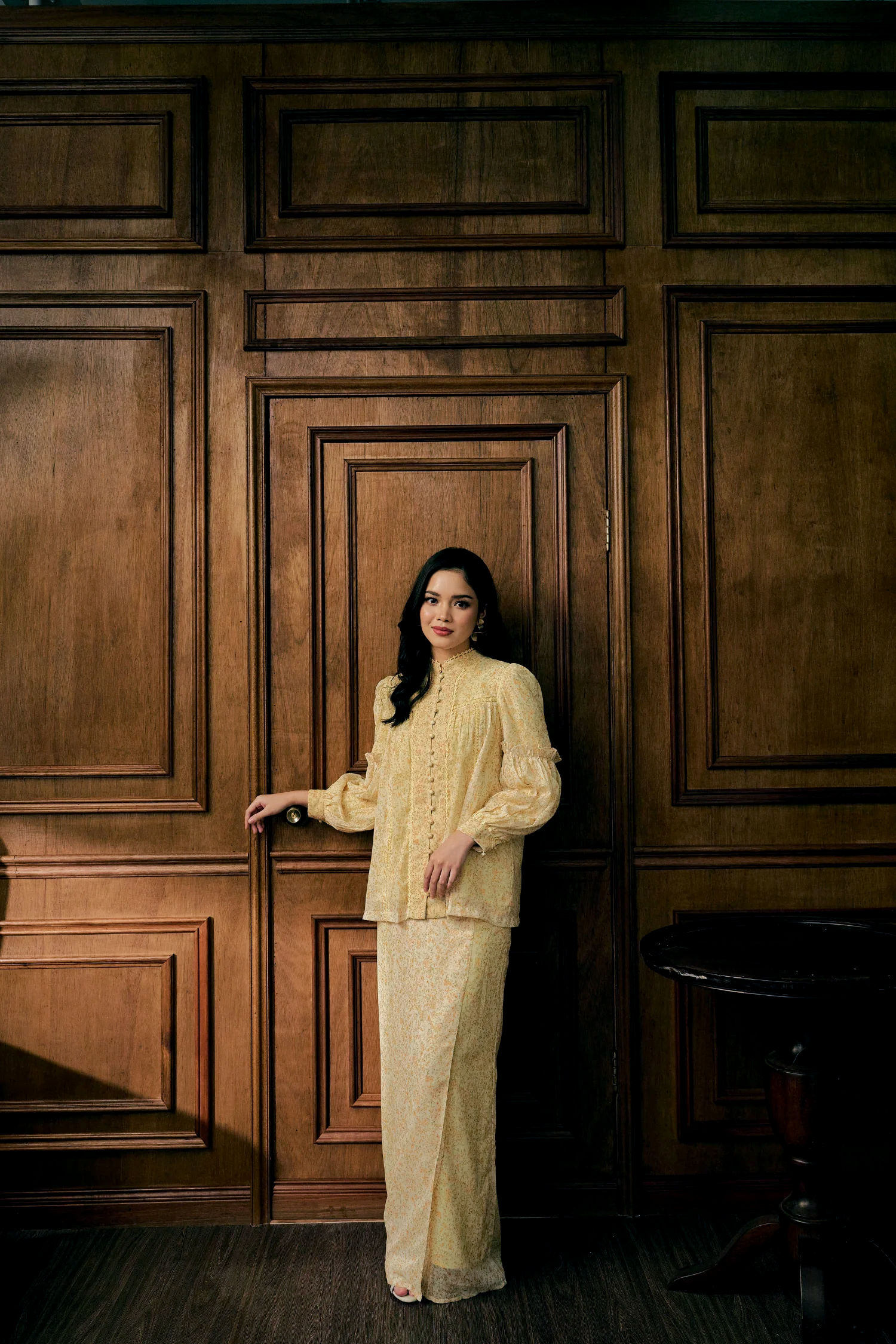 The Lorna Kurung in Lemon Garden