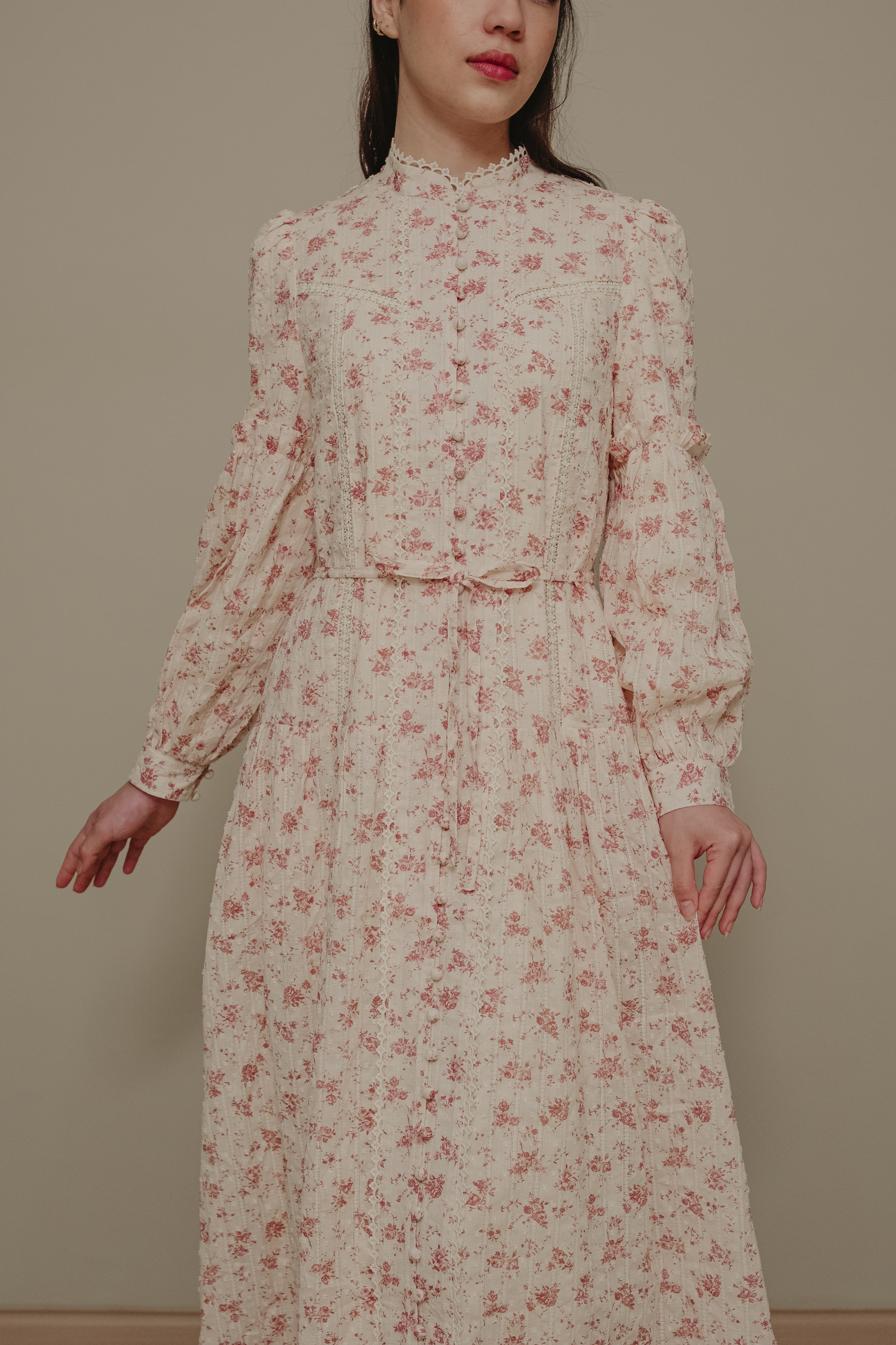 The Lorna Dress In Evening Blush