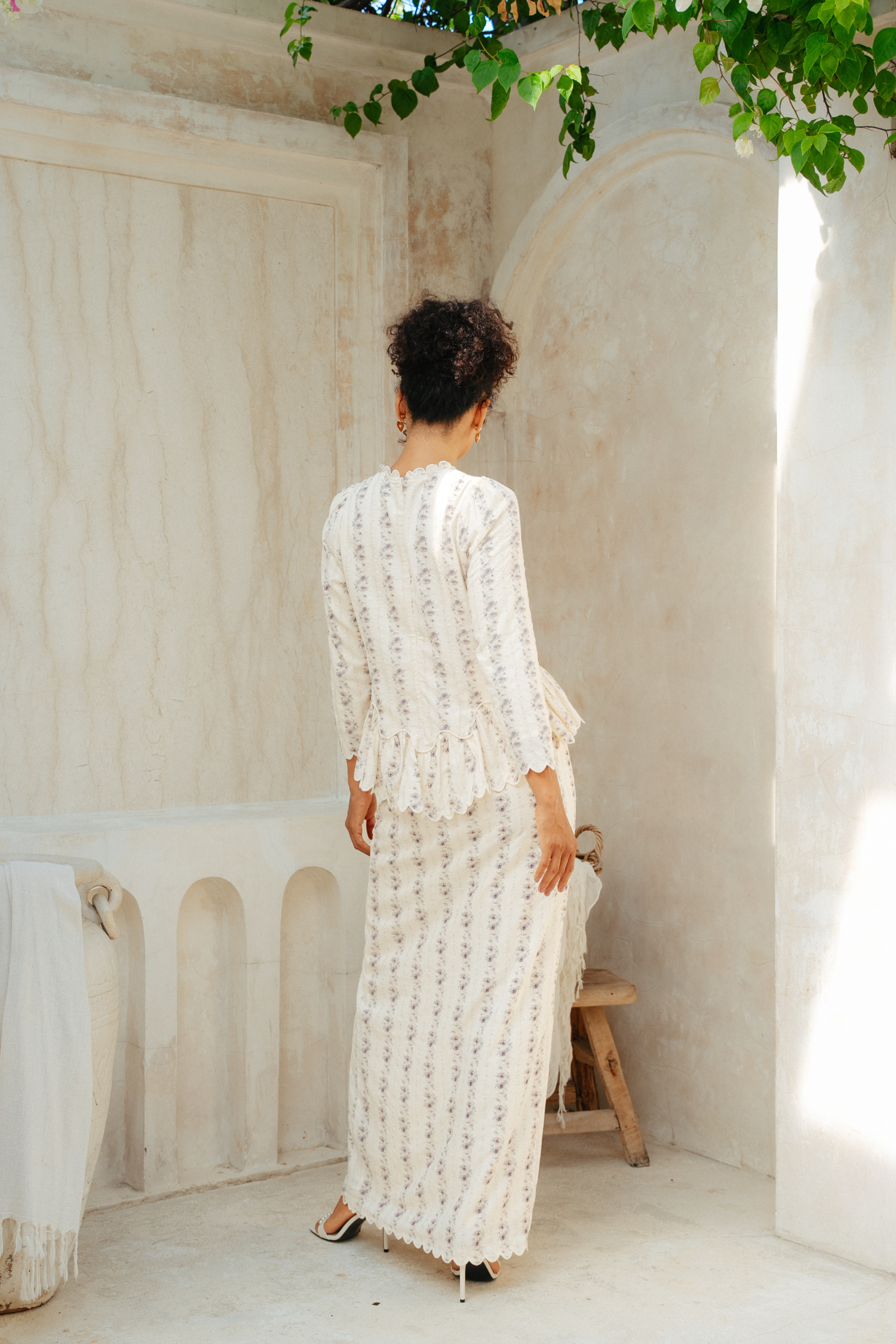 The Edora Kurung in Lavender