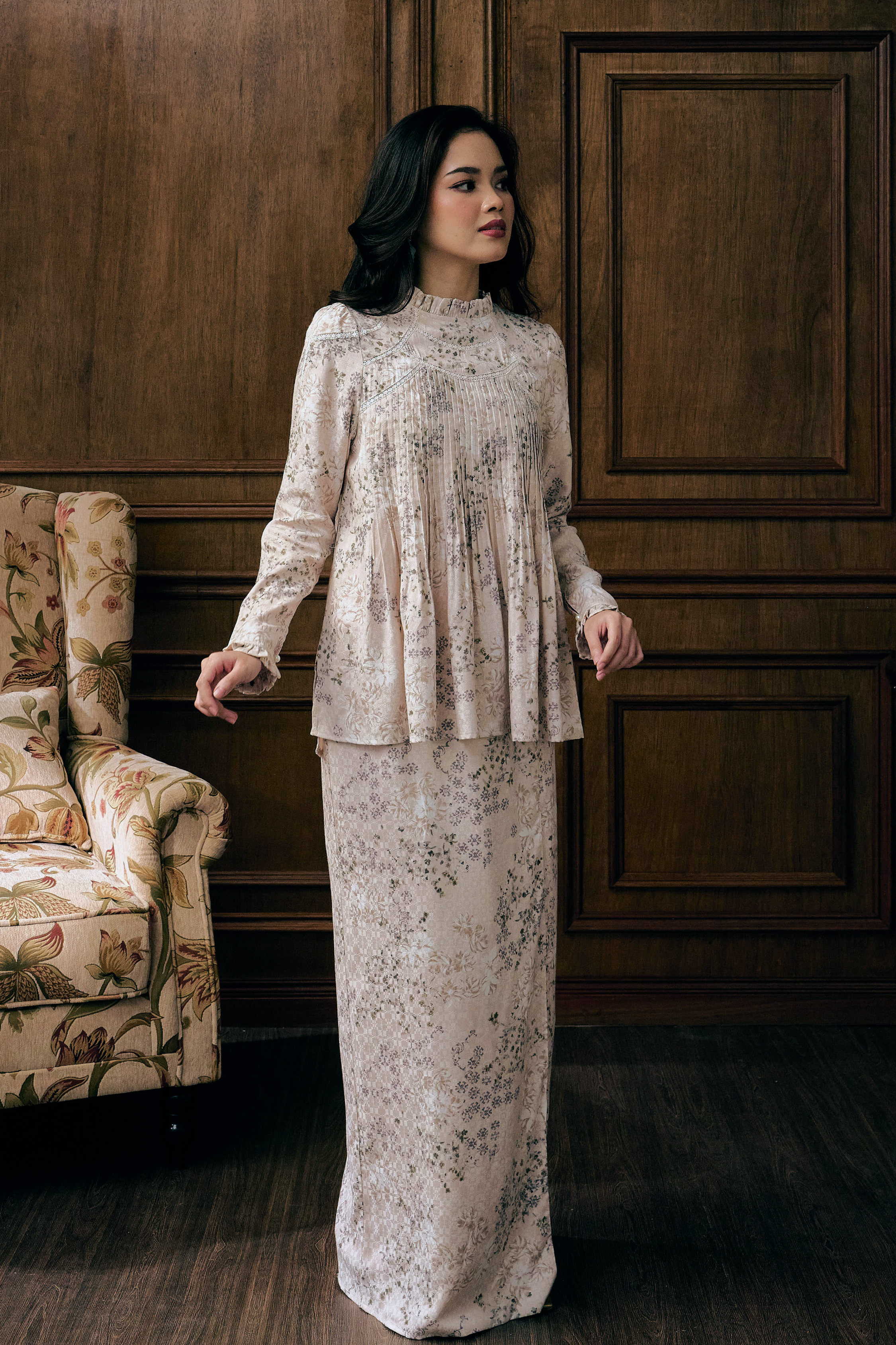 The Tradisi Jannah Kurung in Blush