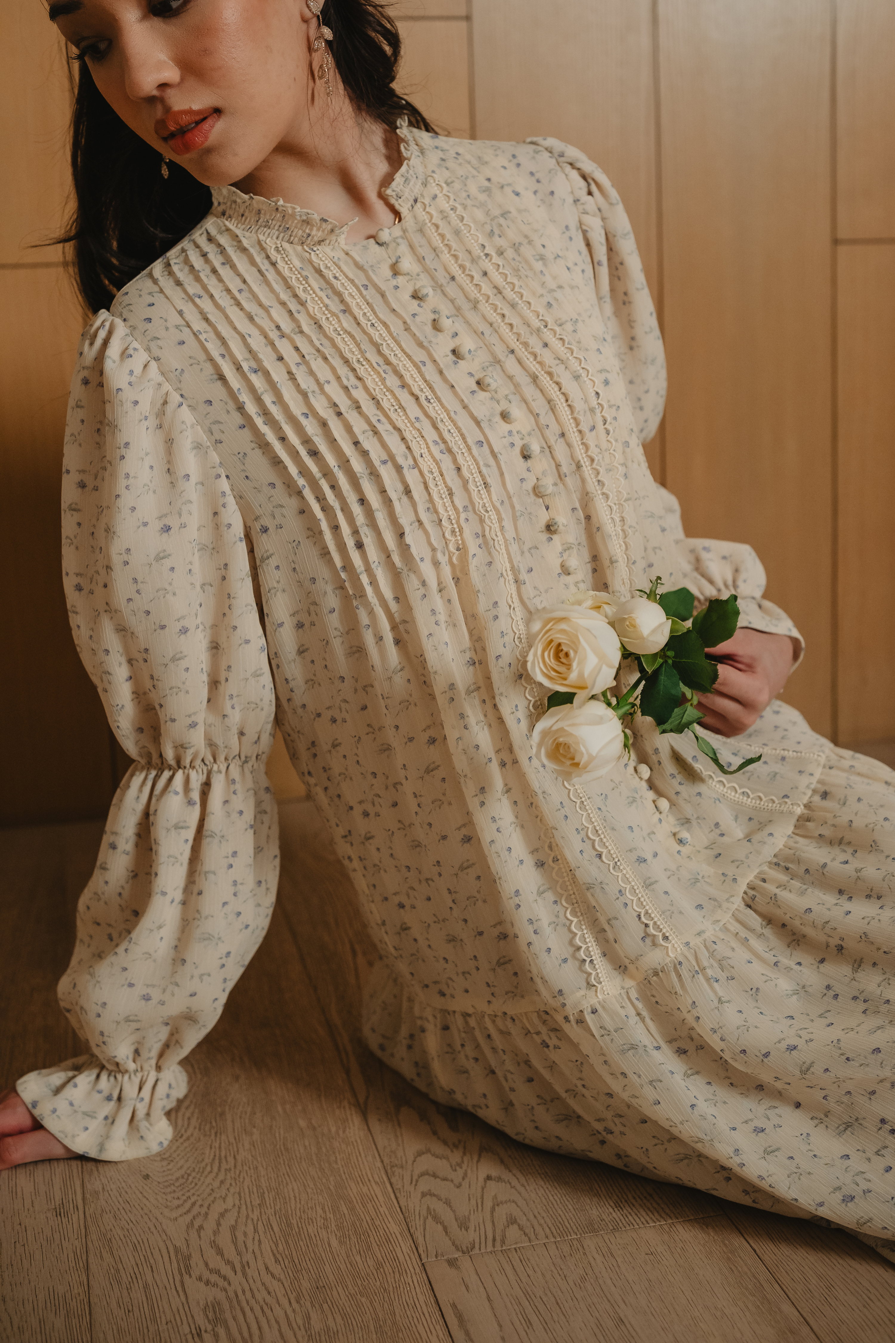 The Holly Dress in Celestine