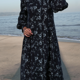 The Lorna Dress in Deep Ocean Floral