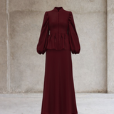 Opal Kurung Silhouette - Maroon ™