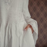 Serene Embroidered Top In Pearl