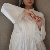 Serene Embroidered Top In Pearl