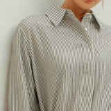 The Gwenn Cotton Rhinestone Shirt In Noir