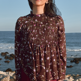 The Jannah Top in Mahogany Bloom