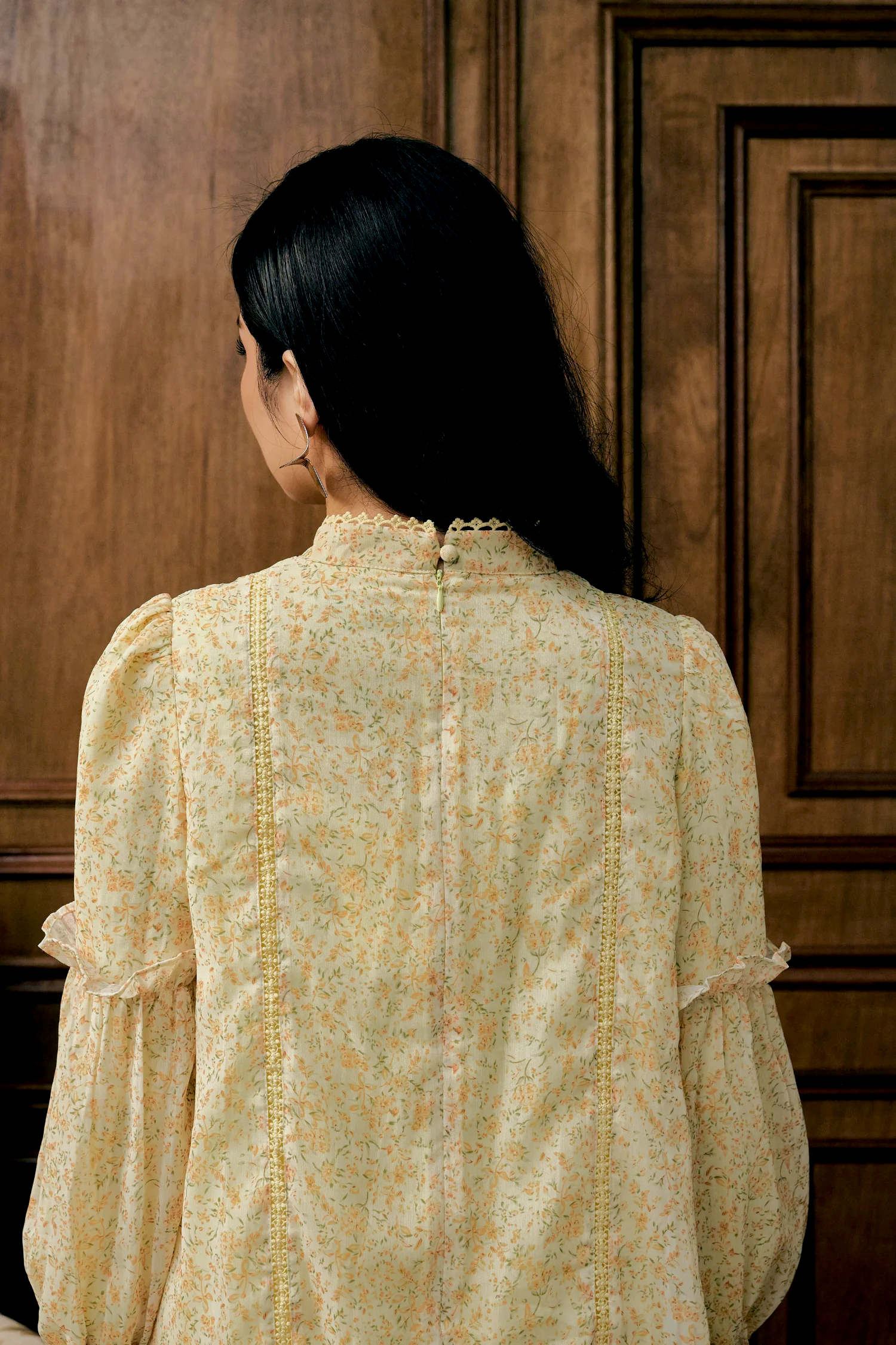 The Lorna Kurung in Lemon Garden