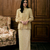 The Lorna Kurung in Lemon Garden