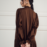 The Holly Dress in Walnut