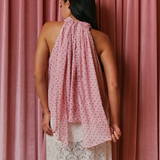 The Dreamgirl Halter Neck Top in Ballerina