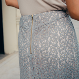 Dusky Pleated Skirt
