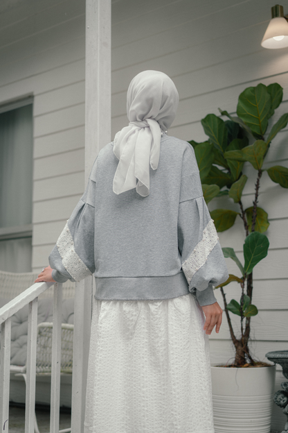 THE EMILY SWEATER IN GREY