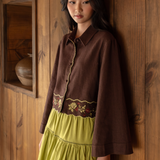 The Adalynn Embroidered Linen Overshirt