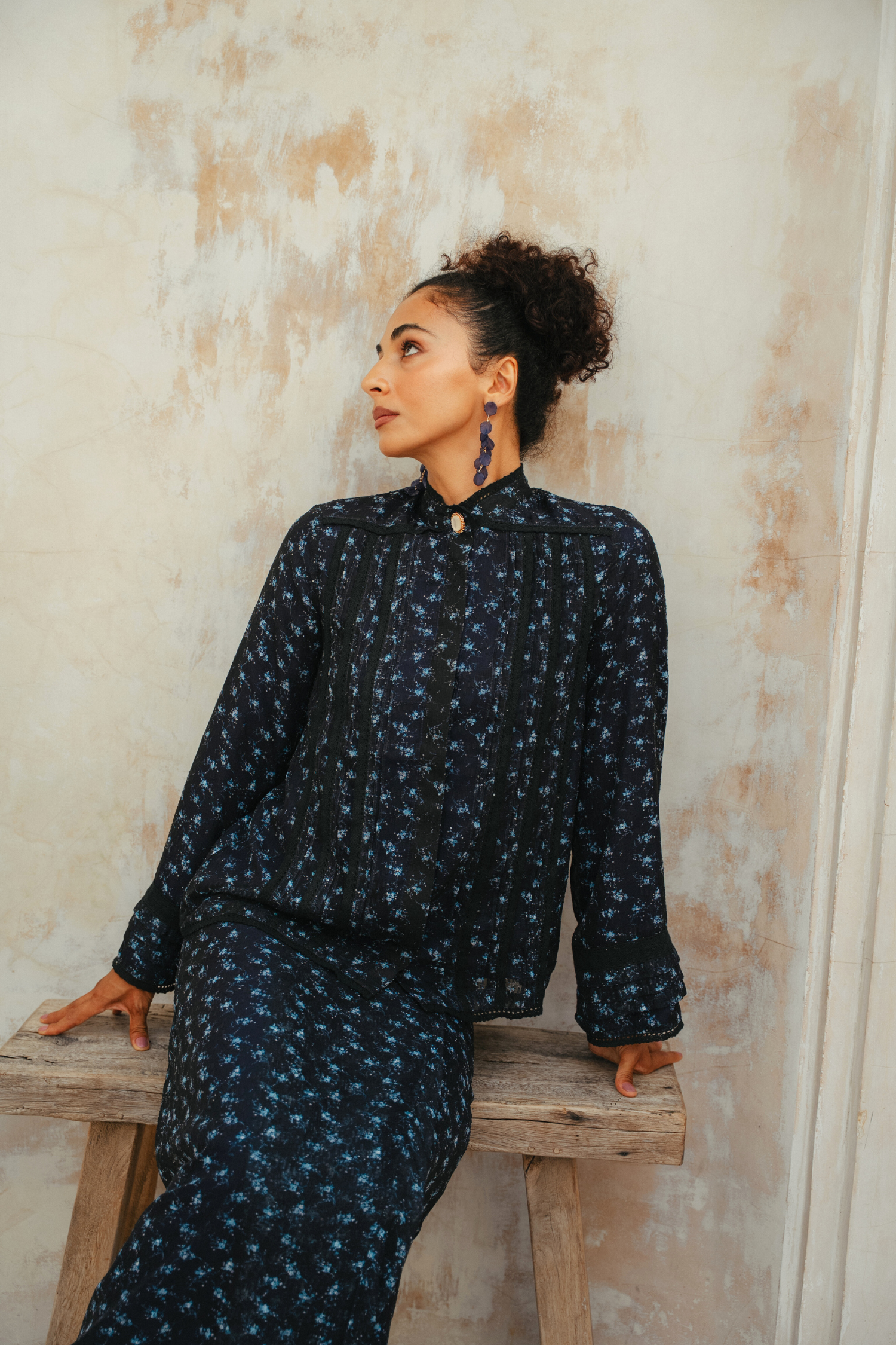 The Thalia Kurung in Dion Floral