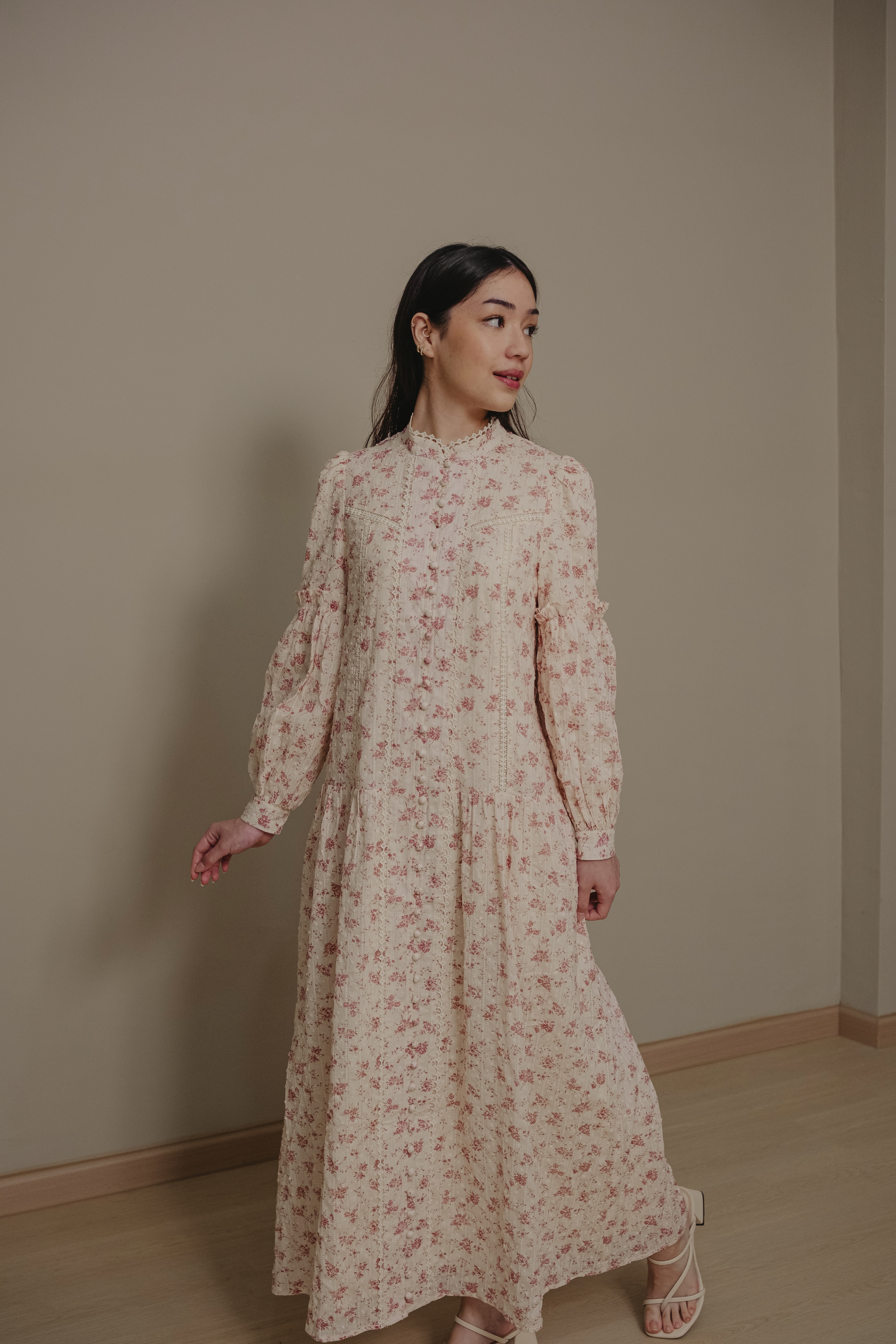 The Lorna Dress In Evening Blush