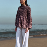 The Helena Top in Silver Rose