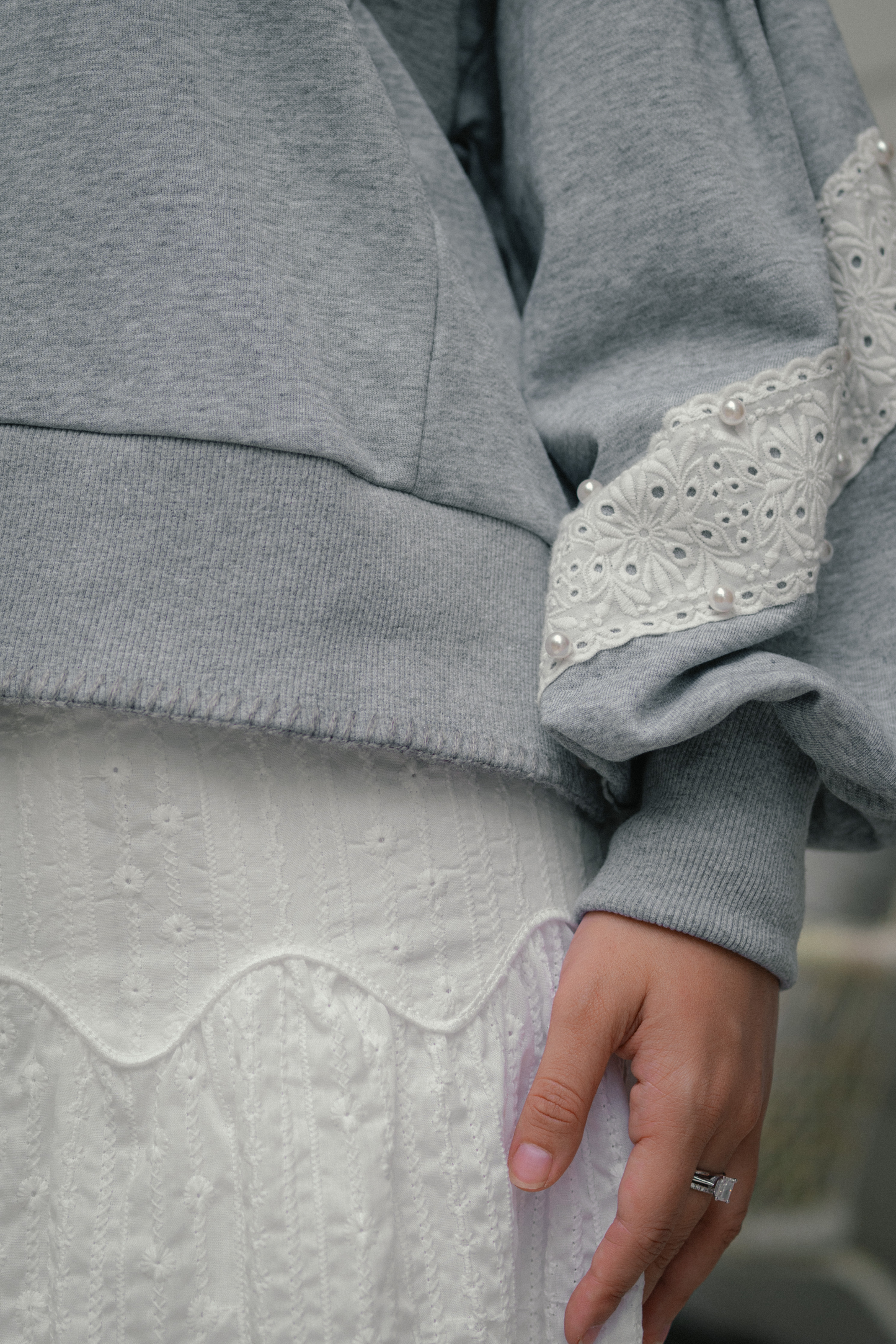 THE EMILY SWEATER IN GREY