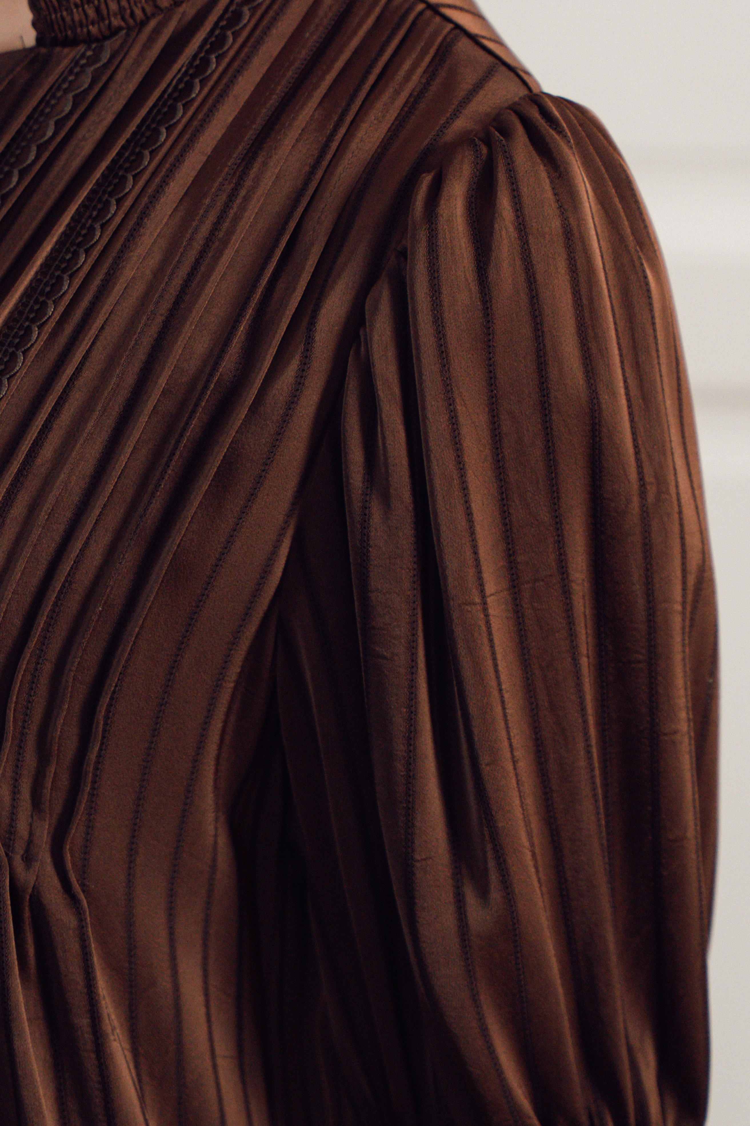 The Holly Dress in Walnut