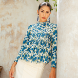 The Jannah Kurung in Cobalt Rose