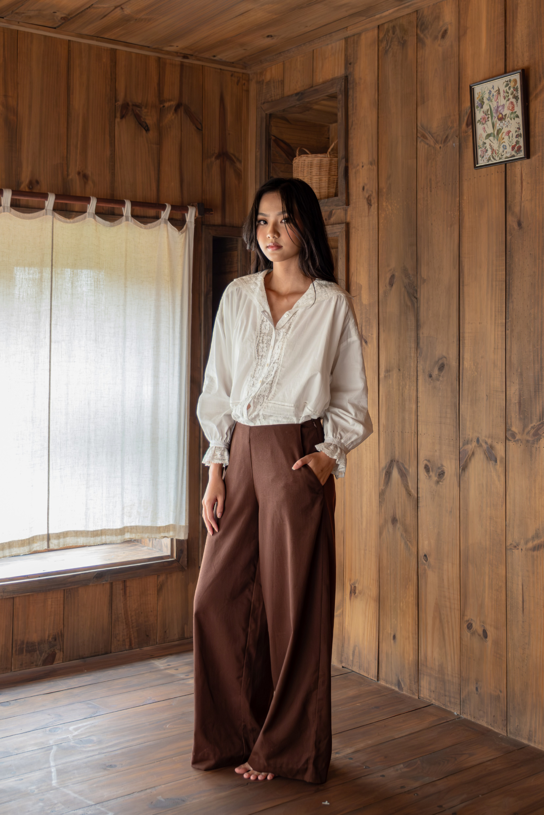 The Linden Pants in Walnut