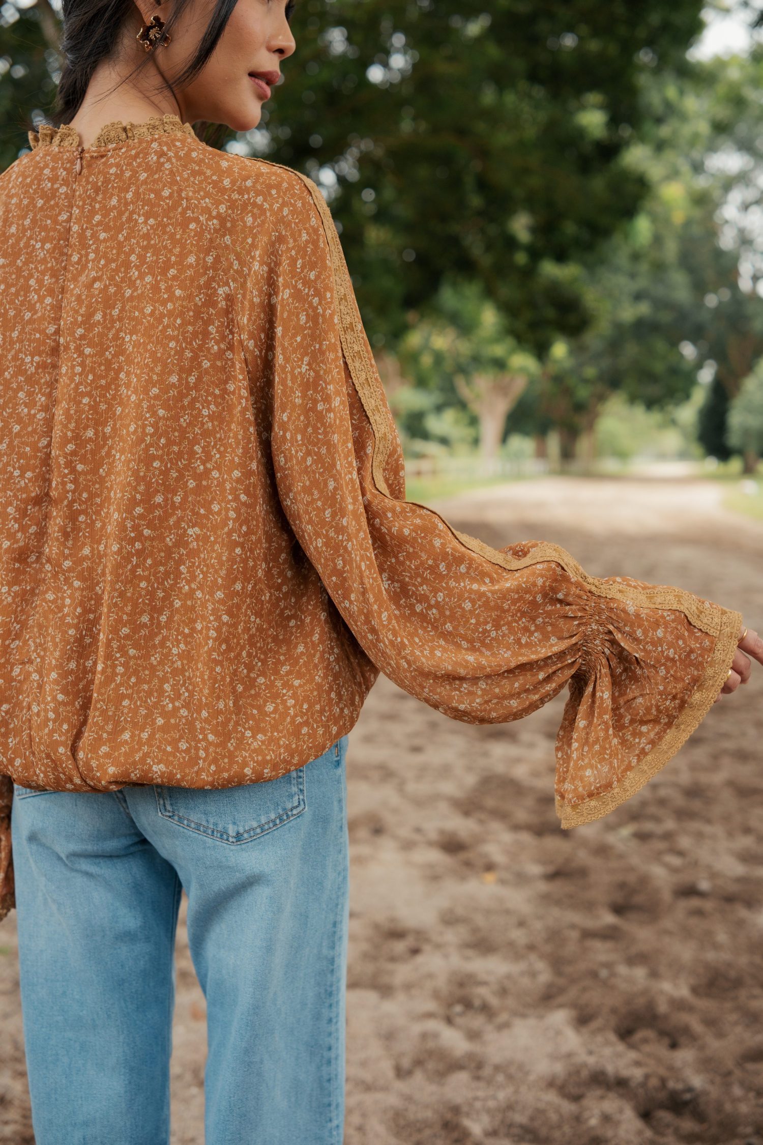 The Celestine Top in Rowen