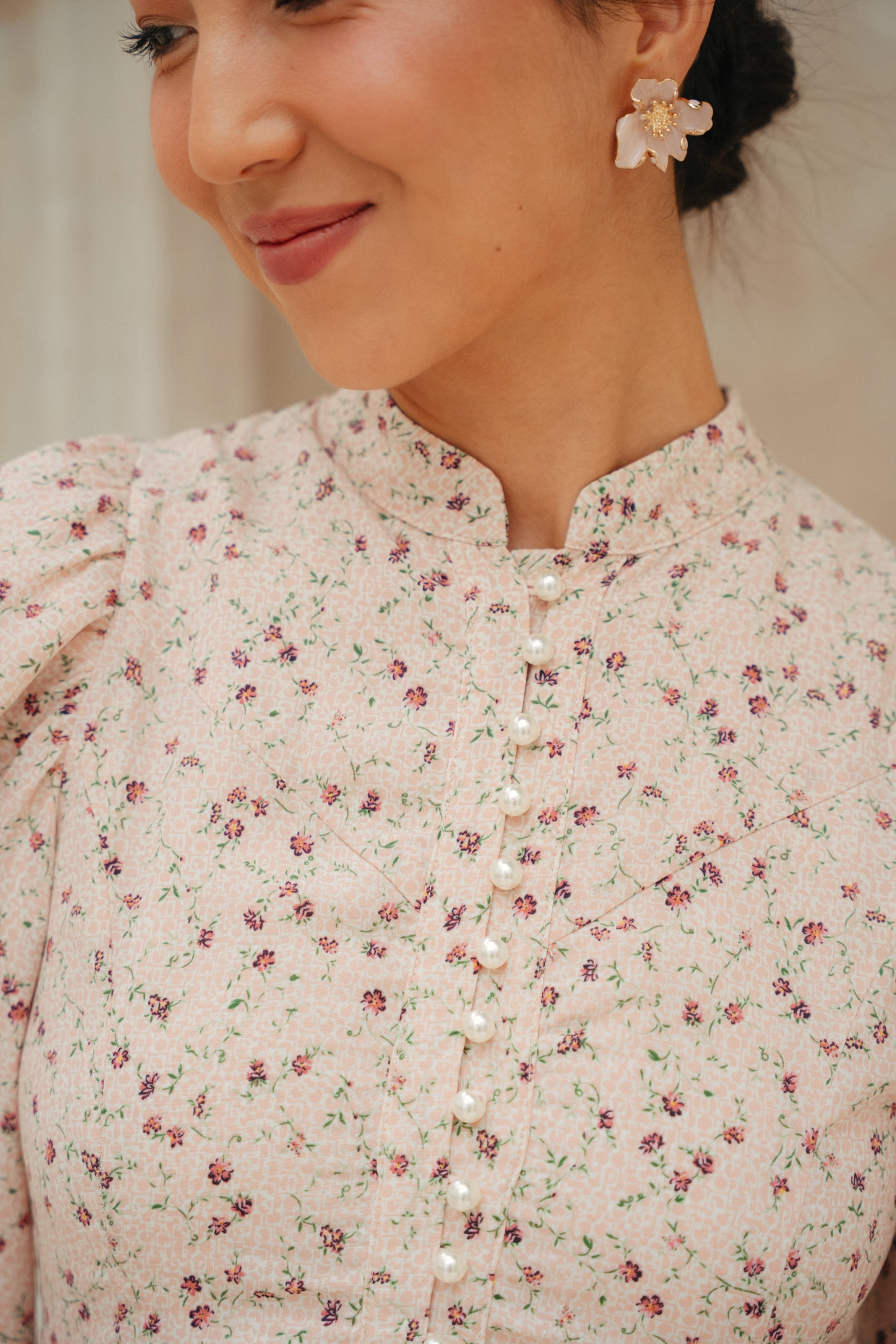 The Opal Kurung in Antique Rose