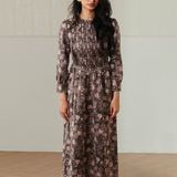 The Aida Dress in Silver Rose