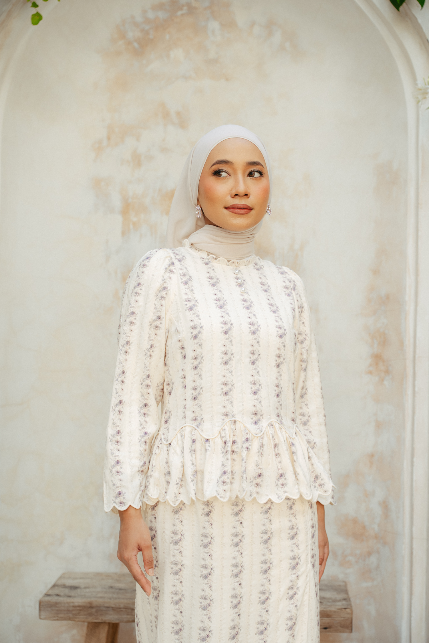 The Edora Kurung in Lavender