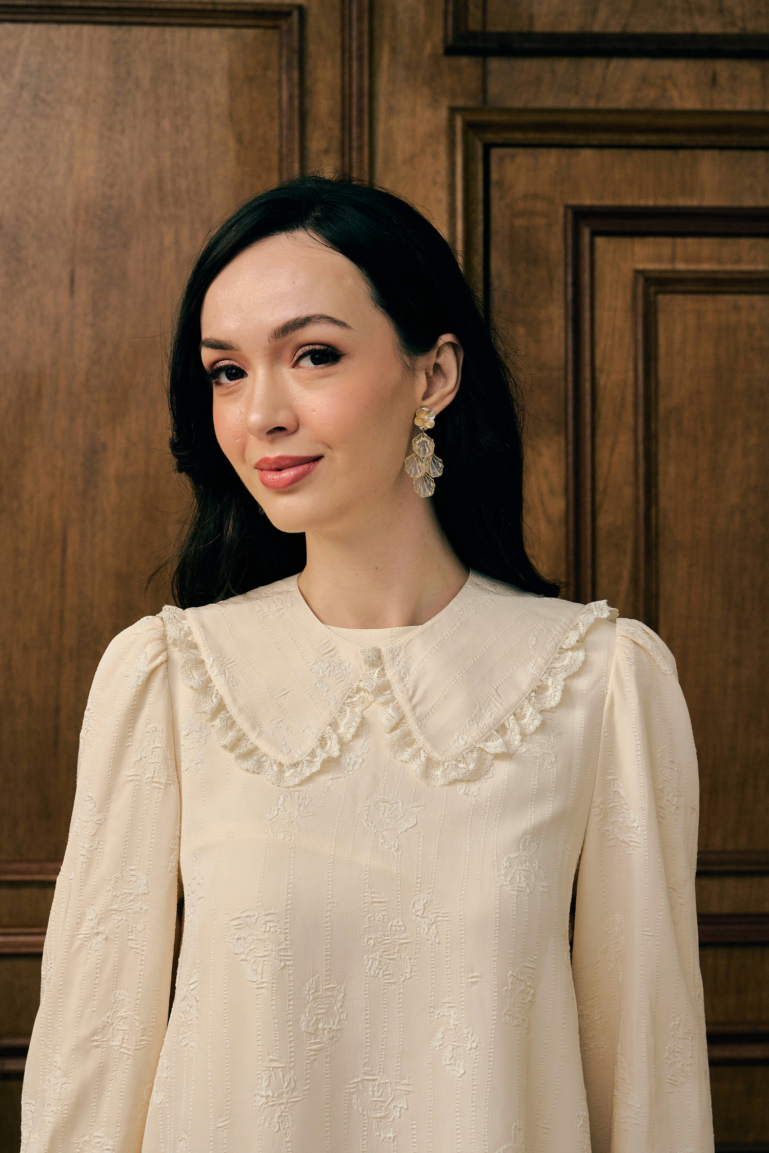 The Reversible Monroe Kurung in Cream