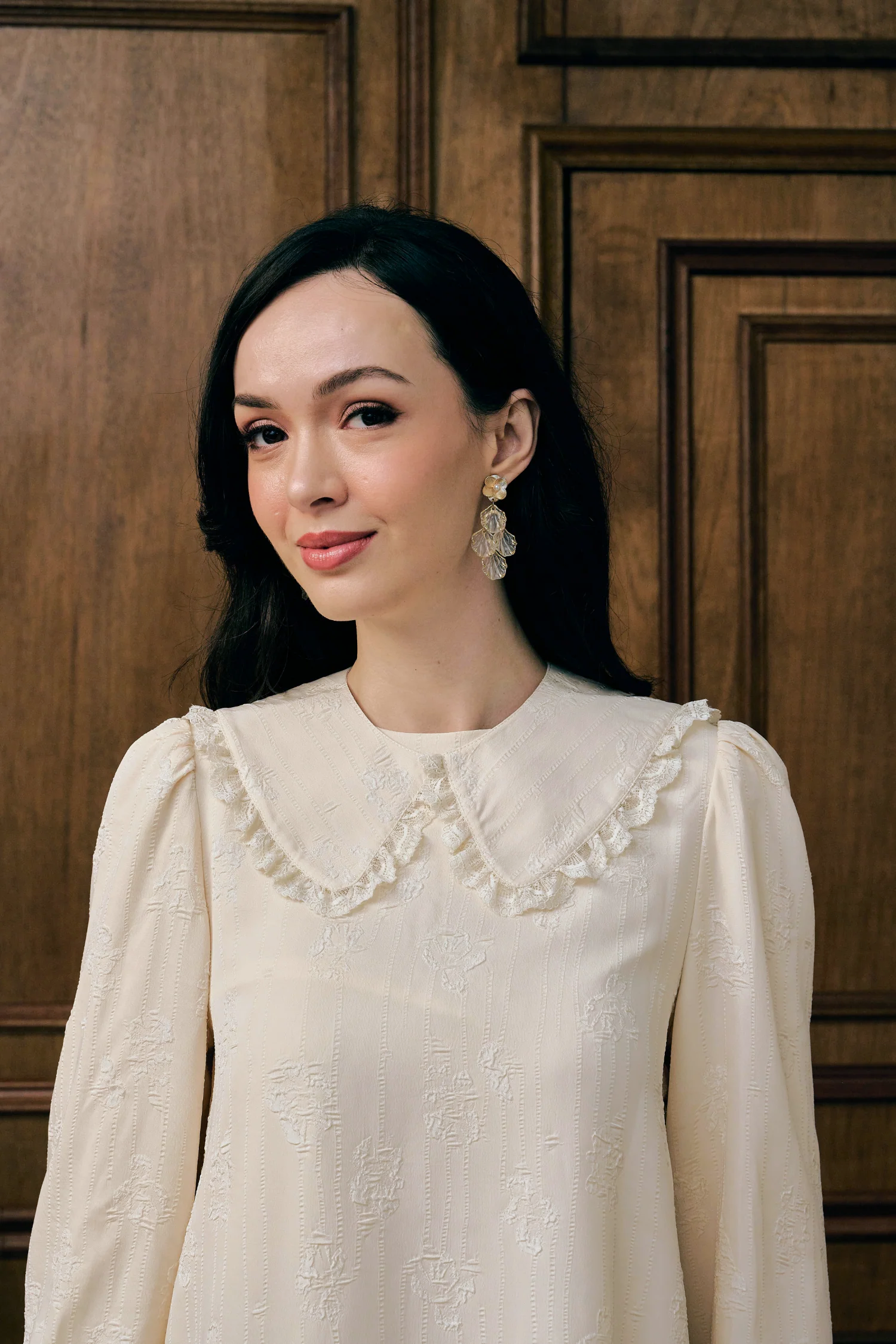 The Reversible Monroe Kurung in Cream