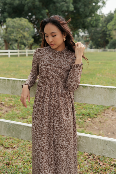 The Jannah Dress In Fle – Zora Designers. Thread X Sdn Bhd (1363365-W)