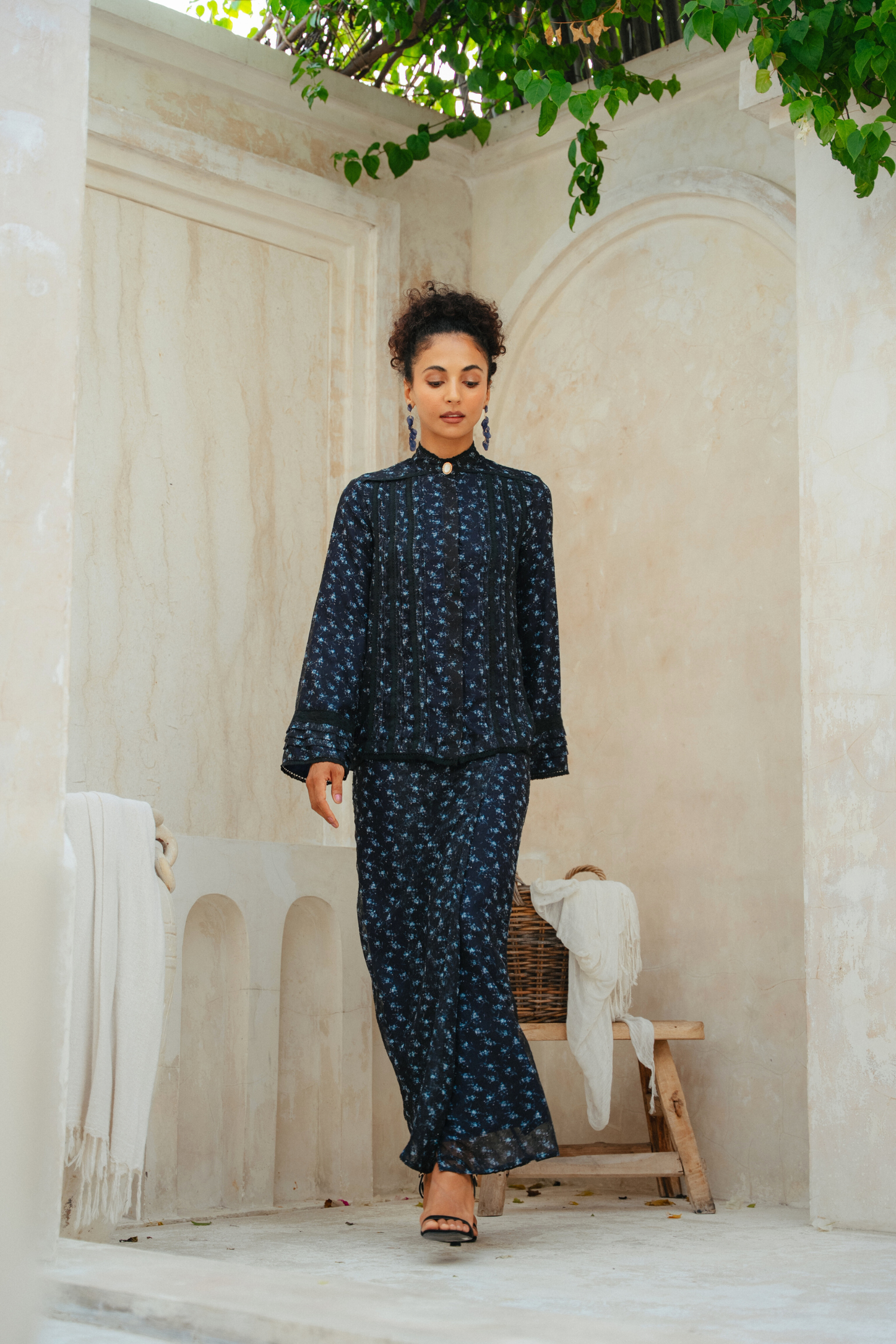 The Thalia Kurung in Dion Floral