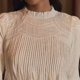 The Jannah Top In White Broderie Anglaise