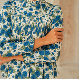 The Jannah Kurung in Cobalt Rose