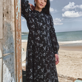 The Lorna Dress in Deep Ocean Floral